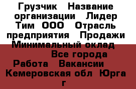 Грузчик › Название организации ­ Лидер Тим, ООО › Отрасль предприятия ­ Продажи › Минимальный оклад ­ 14 000 - Все города Работа » Вакансии   . Кемеровская обл.,Юрга г.